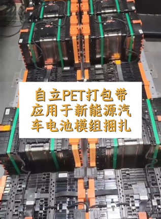 自立 | 上海自立PET打包帶應用于新能源汽車電池模組捆扎